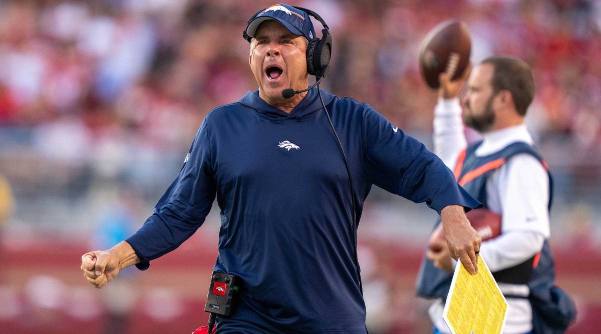 Broncos head coach Sean Payton is off to an 0-3 start after Denver was blown out 70-20 Sunday by the Dolphins.